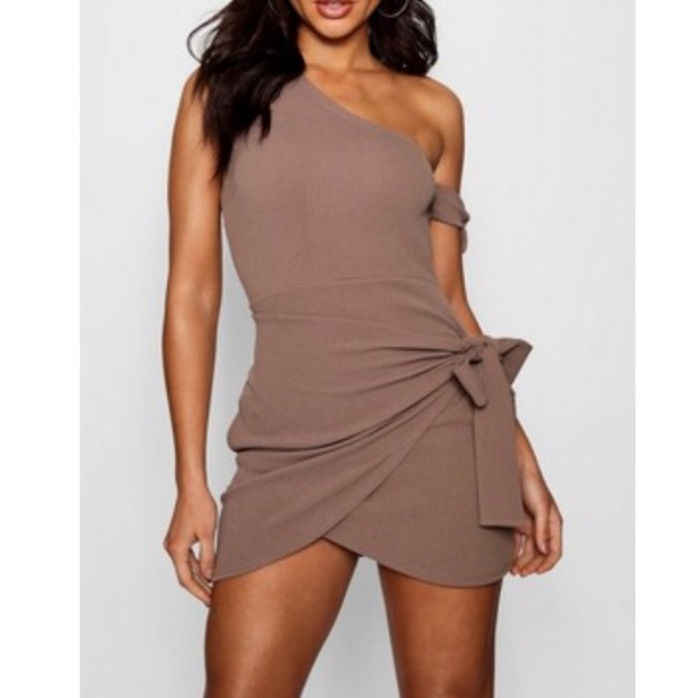 Mini dress tie detail wrap